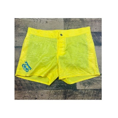 Nasty Pig Mens Yellow Geometric Print Swim Trunks Board Shorts Size 34