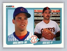 1990 Fleer - Major League Prospects Greg Smith, Stu Tate #643 (RC)