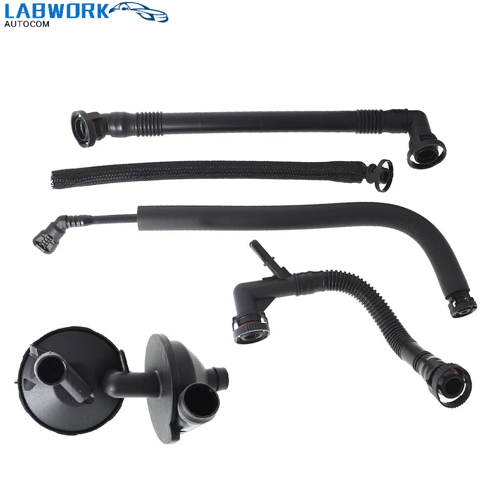 PCV Crankcase Vent Valve & Breather Hose Kit For BMW E46 Z4 X3 3 Series 325i 330 - Imagem 2 de 4