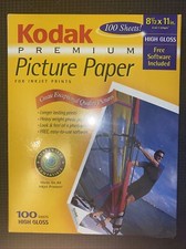KODAK Premium Picture Paper 8.5 x 11 in High Gloss 100 Sheets Heavy Weight