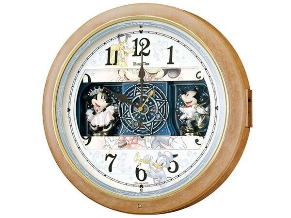 SEIKO Wall Clock Mickey Minnie Radio Analog Karakuri 6 Songs SEIKO Wall Clock Mickey Minnie Radio Analog Karakuri 6 Songs