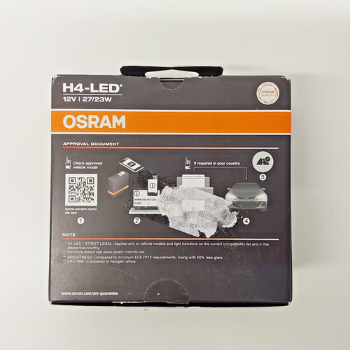 Tried-on! OSRAM H4 9003 Night Breaker LED Headlight fog bulbs +230% 64193DWND 2x - Foto 4 di 15