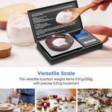 Digital Scale Mini Pocket Electronic 0.01g 200g Grams Jewellery Gold Weighing