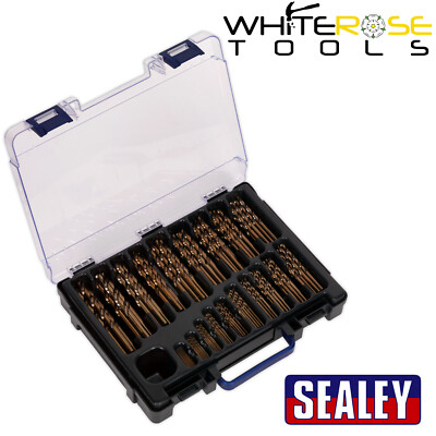 Sealey HSS Bohrer Bit Sortiment Kobalt voll gemahlen 170 Stck. 1-10 mm Split Point