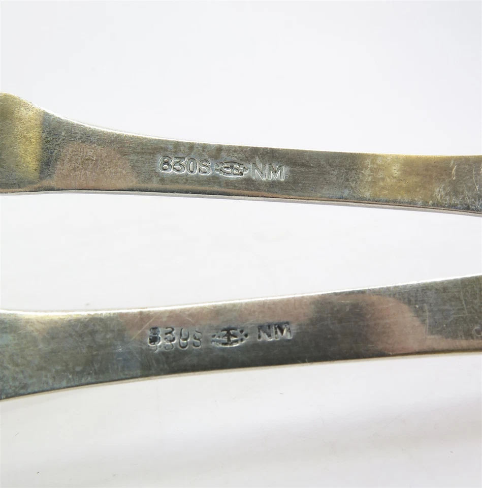 Patrón Ibis Kristian Hestenes Noruega Años 830 De Colección: Servidor de Pasteles y Tenedor de Carne Foto 3 de 4