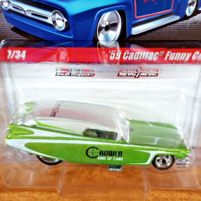 Hot Wheels Delivery Slick Rides '59 Cadillac Funny Car Green