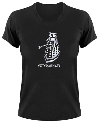 Dalek Exterminate Doctor Who Girlie Damen T-Shirt, tardis, cybermen dalek