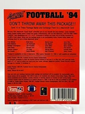 1994 Action Packed Football 24KT Gold Promo Jumbo Exchange Card