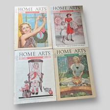 Lot Of 4 Home Arts Needlecraft Magazines May 1939, July 1939, Aug 1936, Jan 1938