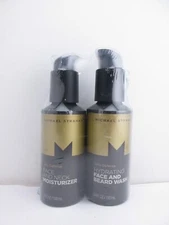 Skin & Shave Routine, Face/ Beard Wash & Face Moisturizer, 3.4 fl oz each