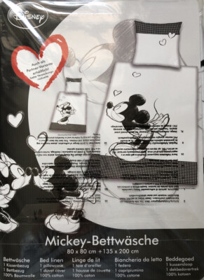 Bettwäsche Disney Mickey Mouse LINON 80x80 + 135 x 200 cm