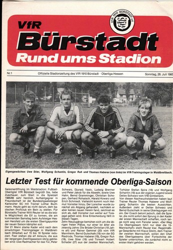 28.07.1985 Vfr Bürstadt - Karlsruher SC