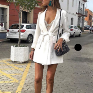 white blazer dress zara