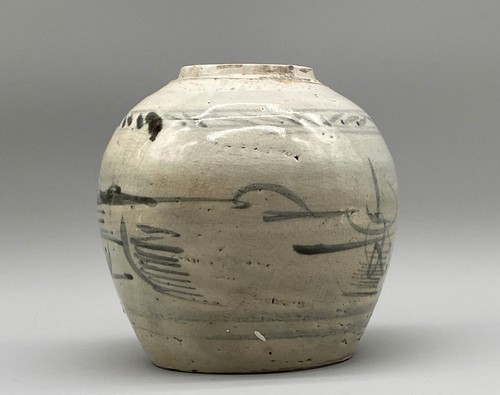 um 1700 FABELHAFTE CHINESISCHE QING-DYNASTIE GRÜN BEMALTE KERAMIK INGWERDOSE - Bild 4 von 13