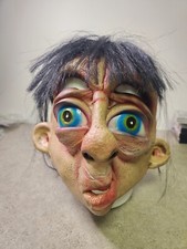 Vintage 2001 Halloween Mask The Paper Magic Group Monk Hobo Funny Scary