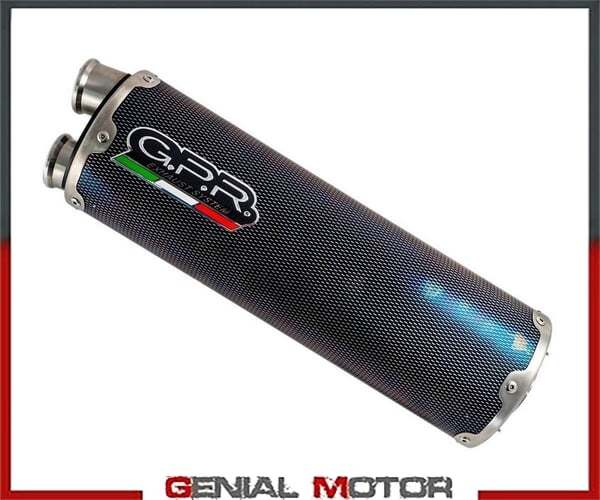 GPR Exhaust Muffler Dual Poppy Racing for Benelli Trk 502 2021 > 2023