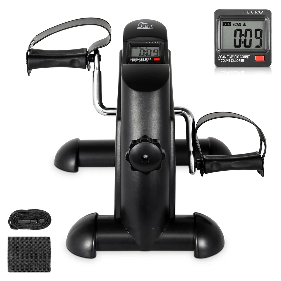 Mini Exercise Bike Arm Leg Exercise Bike Pedal Exerciser w/LCD Screen Display US - Image 2 of 4