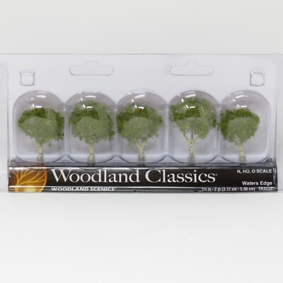 Woodland Classics 3532 Waters Edge Trees 1 1/4'' - 2'' Scenery N HO O Scale Train