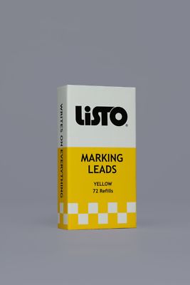 Brand New -  15 Boxes of Listo Yellow Refill Pencil Lead (72 Per Box), No. 162B