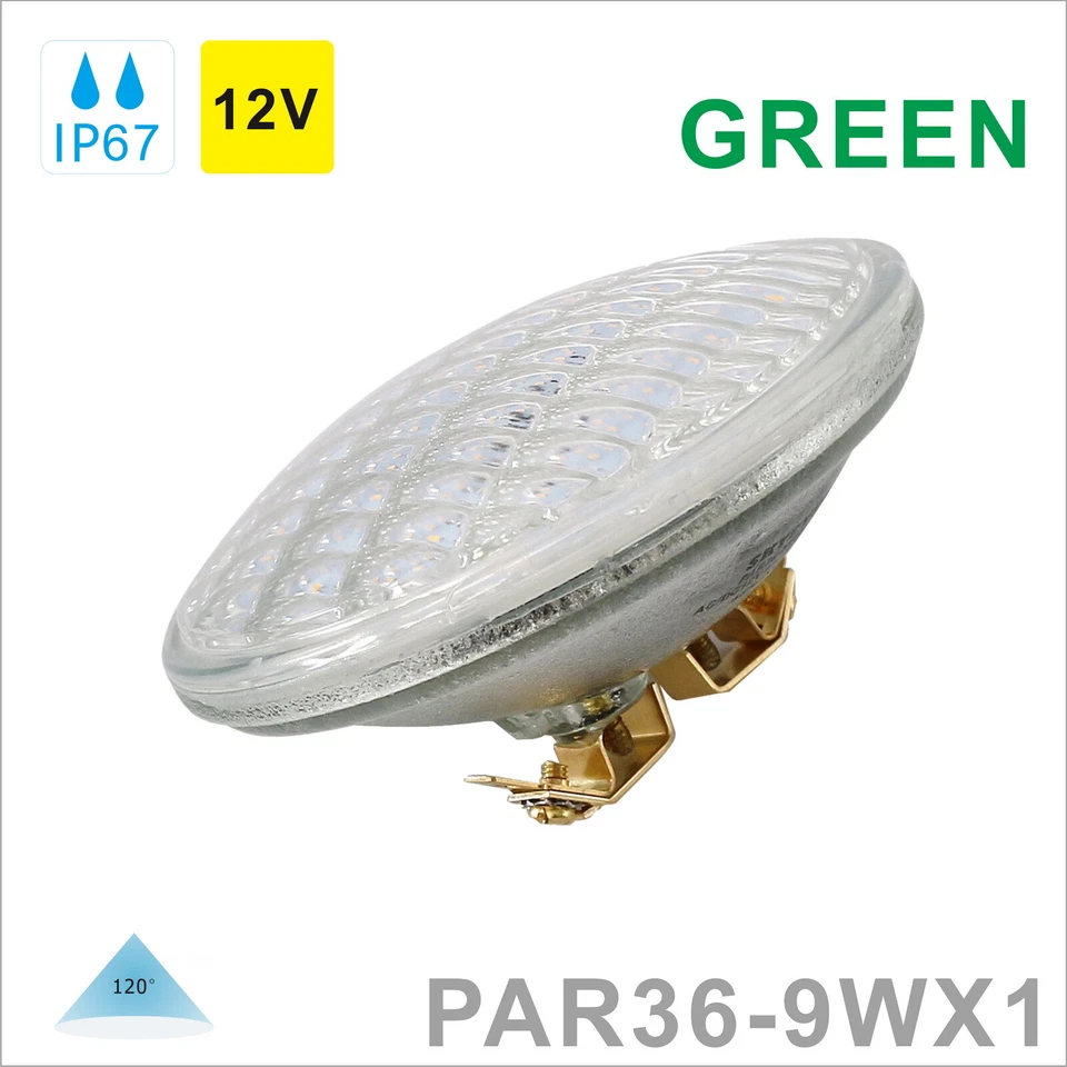 Green Light PAR36 LED Landscape Lamp 9W 12V,Waterproof,For bush/lawn/outdoor - Image 2 of 4