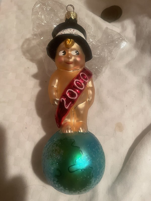 Christopher Radko Happy New Year  Millennial Munchkin Ornament