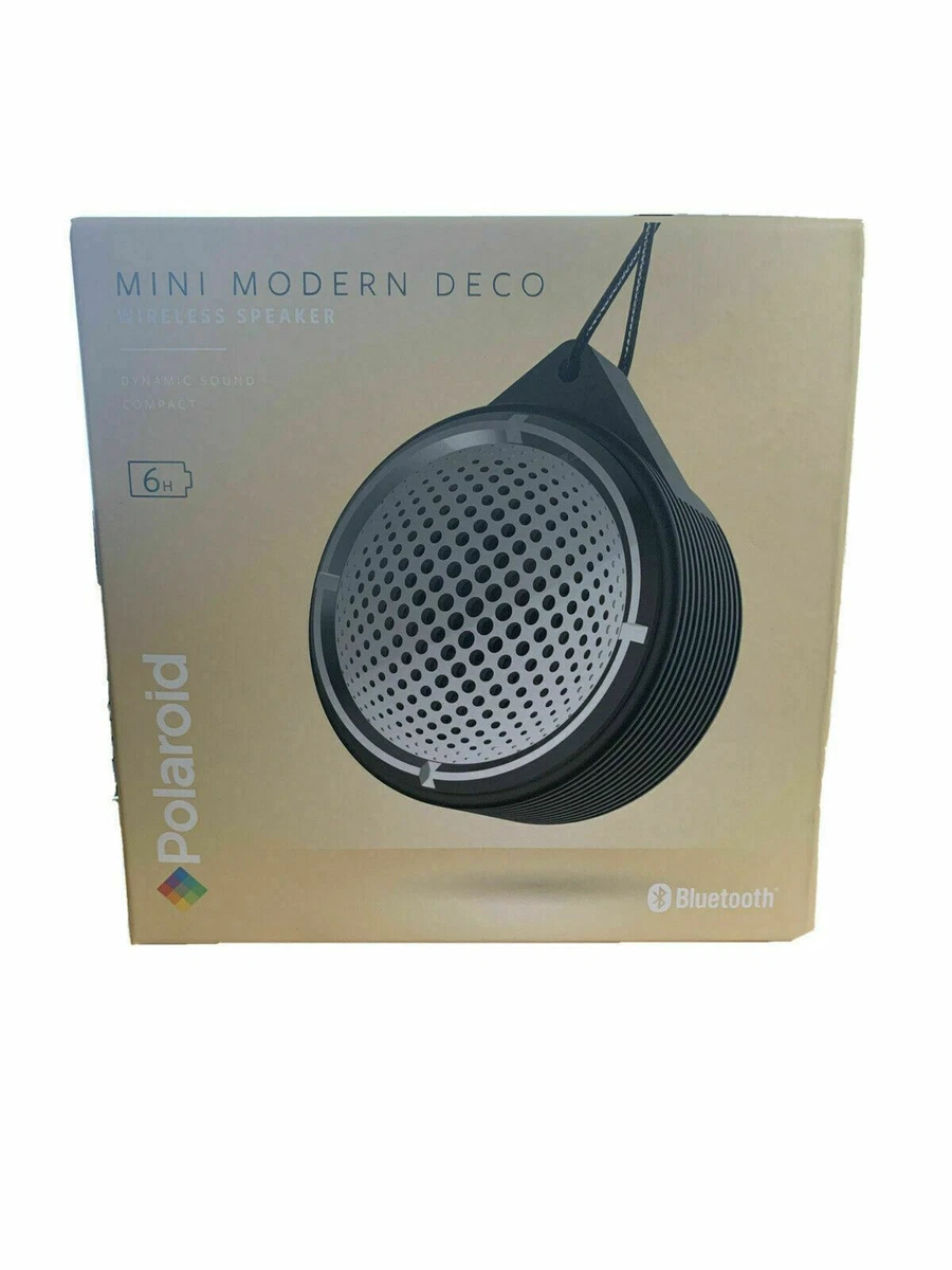 Polaroid Mini Modern Deco Wireless Speaker Dynamic Sound 6 Hours