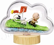 RARE Rement RE-MENT Snoopy Weather Terrarium - No.2 Windy Day