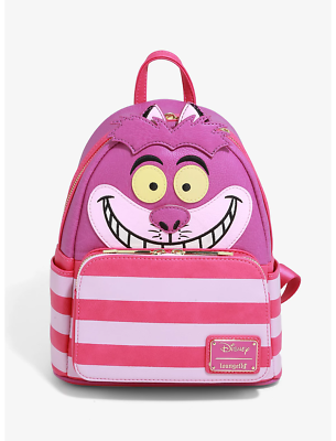 loungefly チェシャ猫 LOUNGEFLY Disney Cheshire Cat FUZZY TAIL Mini Backpack Alice in