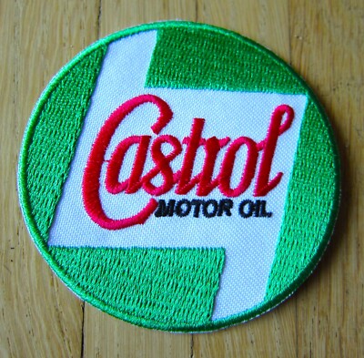 Aufnäher / Aufbügler/ Patch:  Classic  CASTROL Oil - Logo Auto Motorsport -öl