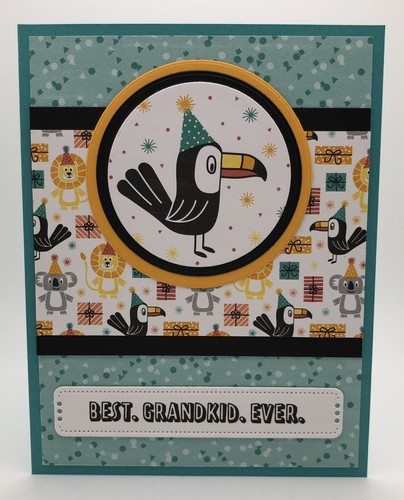 Stampin' UP! Grandchild Birthday Celebration Card Toucan Bird Animals Grandkid - Picture 7 of 8