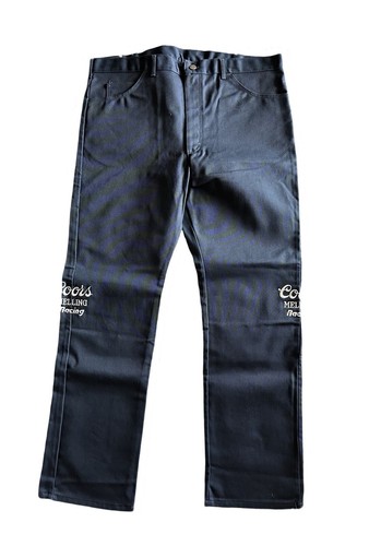 Lee Regular Fit Straight Leg Riders Jeans Size 42x32 Coors Melling Racing RARE - Picture 4 of 8
