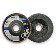 10 Pack - 4.5" x 7/8" Zirconia Curved Edge Flap Discs for Fillet Weld and Corner