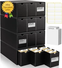 8000+Trading Card Storage Boxes with 50 Card Storage Box Dividers,Baseball Foota