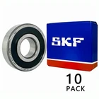 (Qty.10) SKF 6305-2RS1 25X62X17MM Double Rubber Seal Ball Bearings 6305RS
