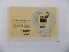 1963 PRINT AD VU -LIGHTER BY SCRIPTO COLORS AND INSERTS