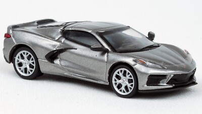 PCX87 Chevrolet Corvette C8 - Metallic Silver 1/87 #PCX870674 HO Scale