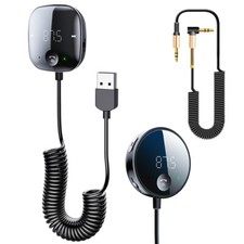 Car Wireless Bluetooth Receiver FM Transmitter Music Player AUX Speaker Adapter