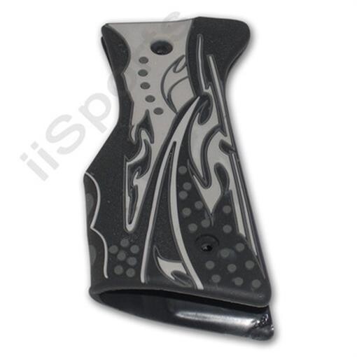 3d Textured Rubber Wrap Around 45 Grips Black Gray New