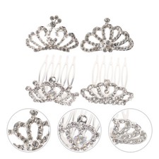 4PCS Fancy Dress Hairband Tiara Crystal Headband Girl Birthday Party Favor