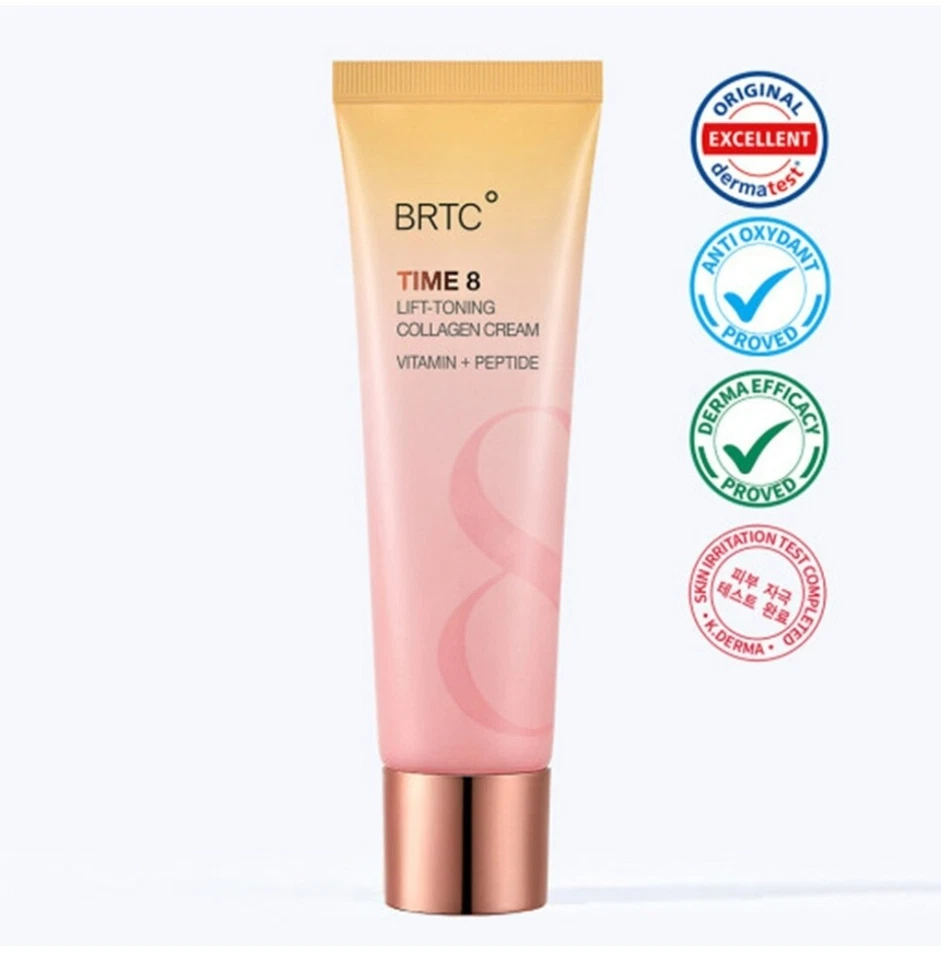 BRTC Time 8 Lift Toning Collagen Cream 80ml Anti Wrinkle Moisturizing K Beauty - Image 3 of 3