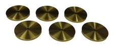 HERMLE, URGOS, AND KIENINGER BRUSHED WEIGHT SHELL CAPS FOR 60MM SHELLS-SET OF 6