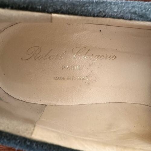 Robert Clergerie sz 41.5 suede leather green platform shoes Paris France NWOT - Picture 10 of 11