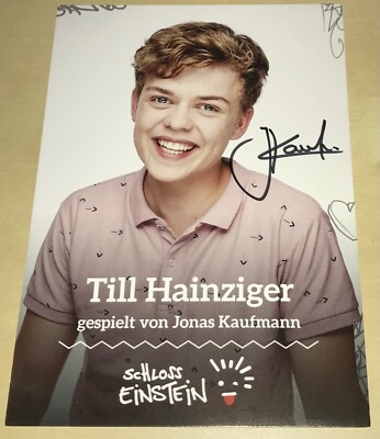Jonas Kaufmann Original signierte Autogrammkarte Schloss Einstein Autogramm #11
