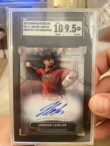 🔥2022 Bowman Sterling Jordan Lawlar prospect auto SGC 9.5 MINT🔥📈Diamondbacks
