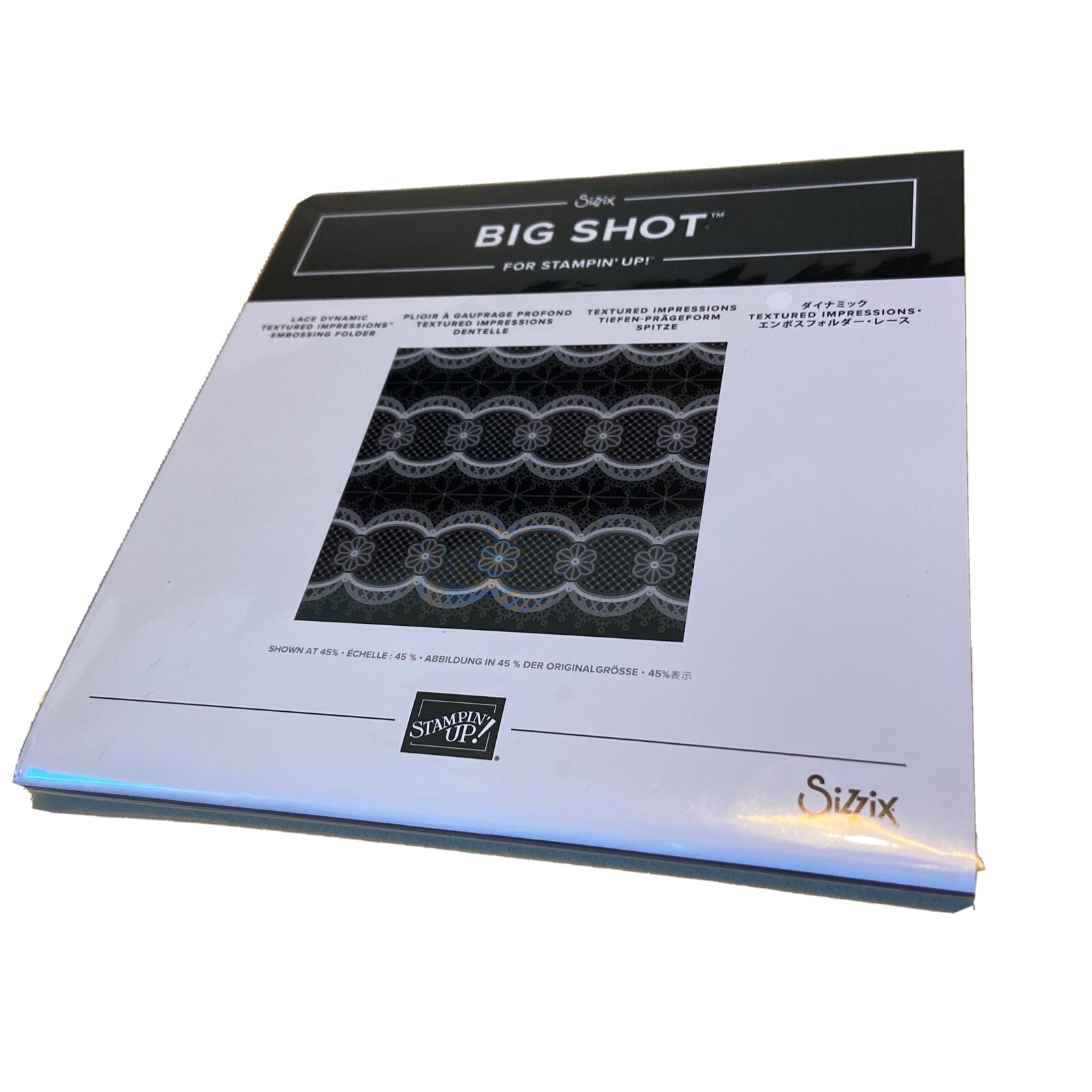 StampinUp Sizzix Big Shot 6x6 LACE DYNAMIC Textured Impressions ...