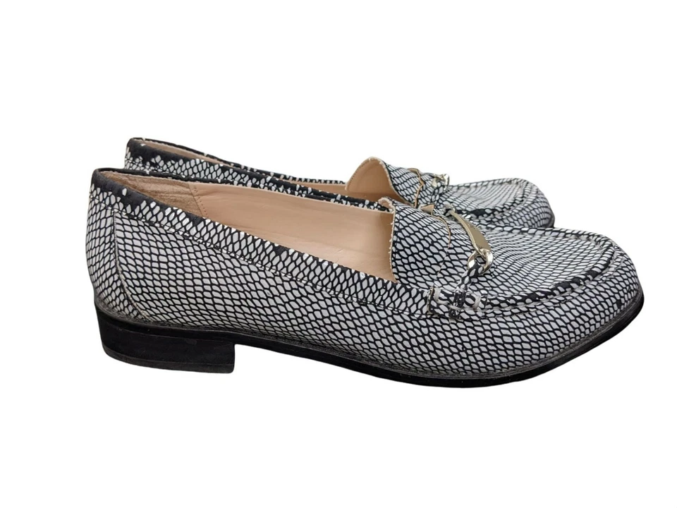 Victoria's Secret - Mocasines planos Supermodel Essentials blanco y negro talla 8B Foto 3 de 4