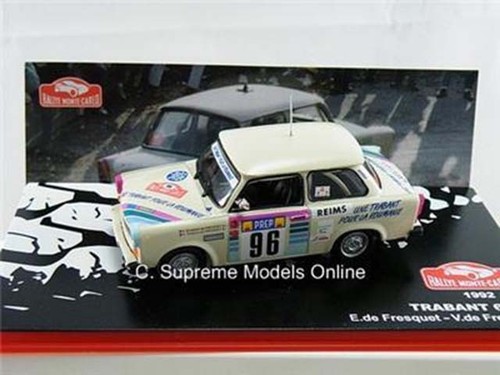 TRABANT 601S 1992 RALLY CAR MODEL FRESQUET 1/43 SIZE PACKAGED ISSUE K8967Q (=) - Picture 3 of 5