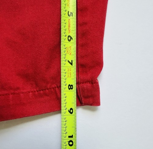 Chaps Men’s Shorts Flat Front Casual Outdoor Faded Red Size 32 100% Cotton - Picture 8 of 8