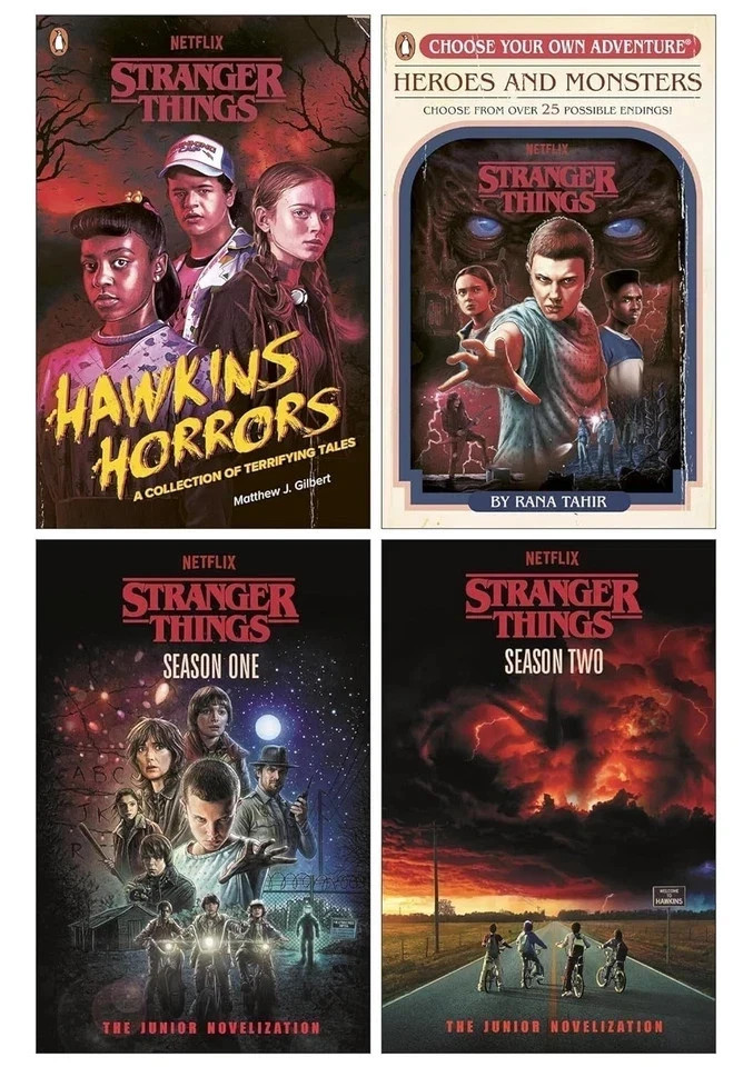 Stranger Things 4 Books Collection Set Hawkins Horrors,Heroes and Monsters Stran
