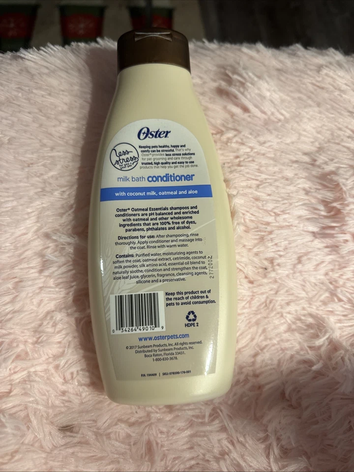 Oster 燕麦粉必需品牛奶浴护发素椰子香味 1 瓶 — 第 2/2 张图片